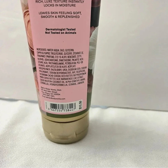 Bath & Body Works Rose Body Cream Ultra Hydration 8 OZ. 24 Hour Moisture - Picture 6 of 7